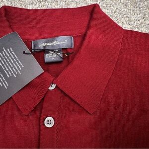 Eddie Bauer Men's Polo in Rich burgundy